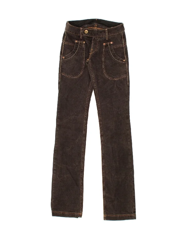 REPLAY Womens Low Waist Bootcut Jeans W26 L34 Black Cotton
