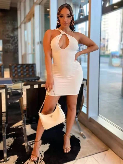 Sexy And I Know It Mini Dress - White Lace mini dresses