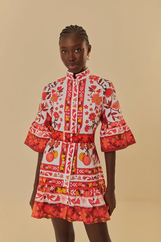 Off-White Romantic Orchard Mini Dress Club mini dresses