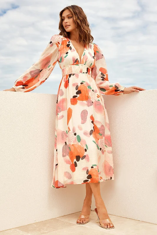 Most Wanted Midi Dress - Orange New Year's Eve midi dresses