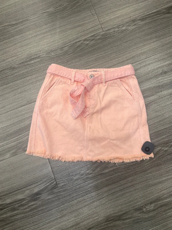 Skirt Mini & Short By Kancan In Pink, Size: S Button-down Mini Skirt