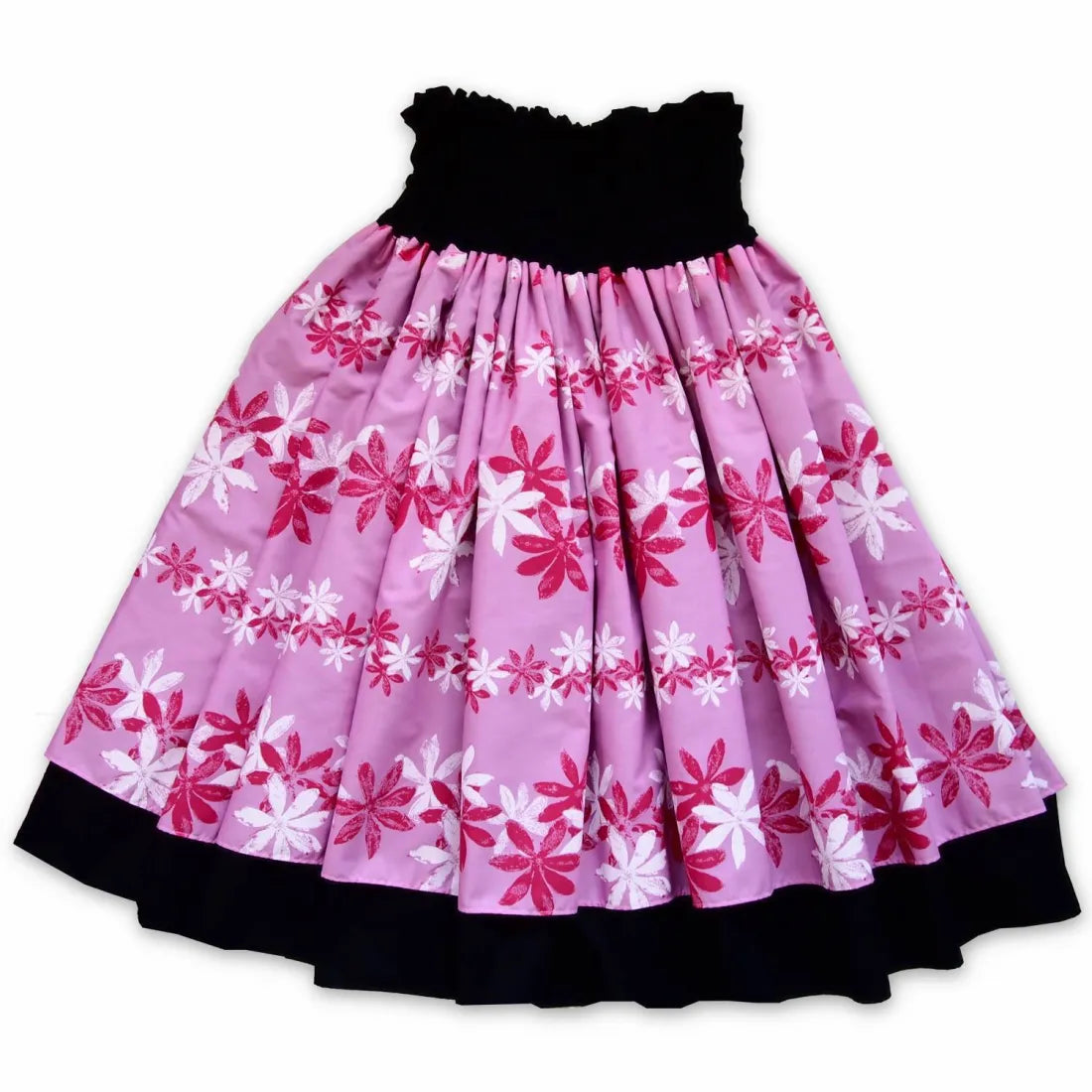 Cotton Candy Pink Double Pa'u Hawaiian Hula Skirt Ruffled unclassified skirts