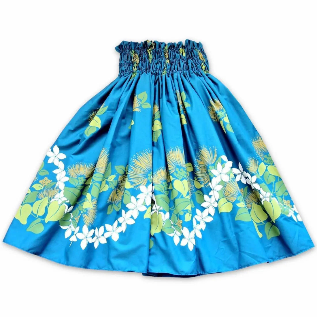 Ilima Blue Single Pa'u Hawaiian Hula Skirt Button-front unclassified skirts