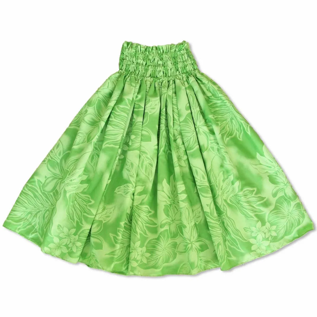 Plumeria Shadow Green Single Pa'u Hawaiian Hula Skirt Pencil unclassified skirts