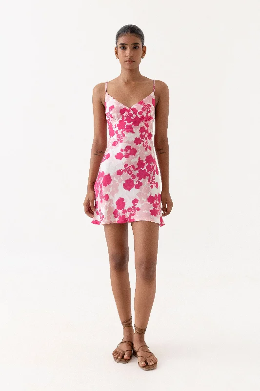 Barrie Dress - Cherry Blossoms Ruched unclassified dresses